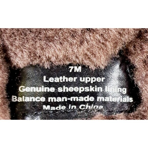 Bjorndal Women’s Size 7 Brown Suede Boots Faux Fur Lined Slip-On Comfort Warm - Picture 16 of 16